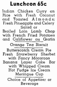 higbeesmenu1938fashionshow